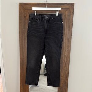 Madewell High-Rise “The Perfect Vintage Jean” Black Washed